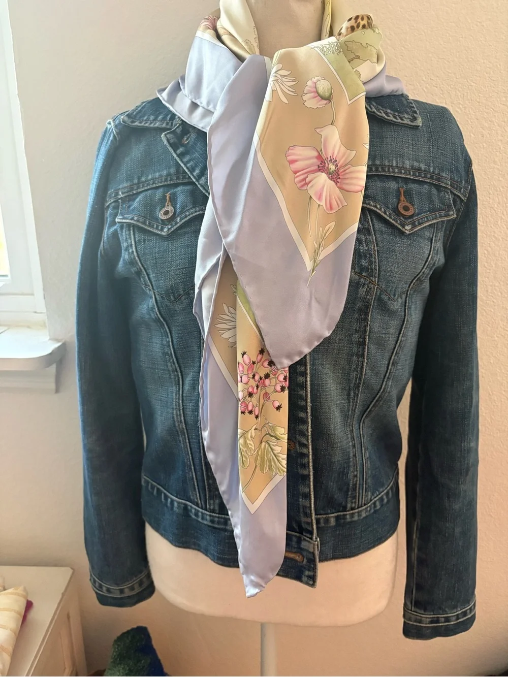 Carlisle Safari Animal Print Silk Scarf in Beige, Lavender, Green, Pink